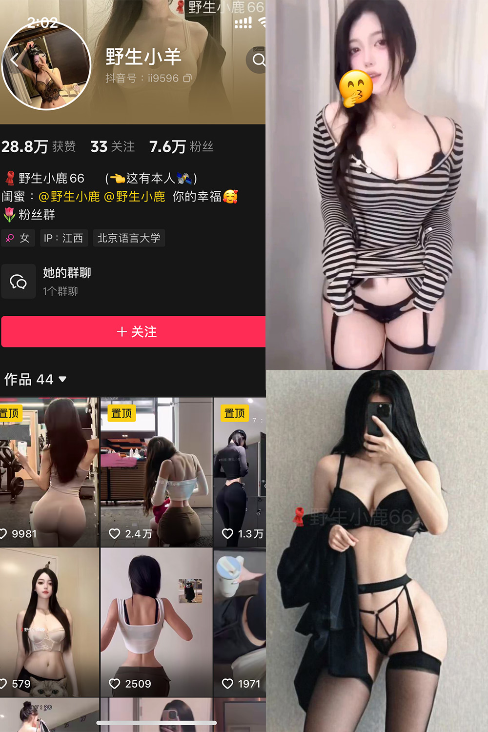 抖音 野生小羊 铁粉空间 NO.006期 【10P3V】最新至：2024.11.19