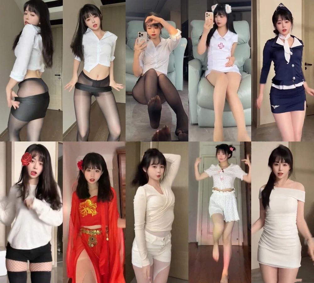 抖音颜值御姐欣老板付费定制跳舞