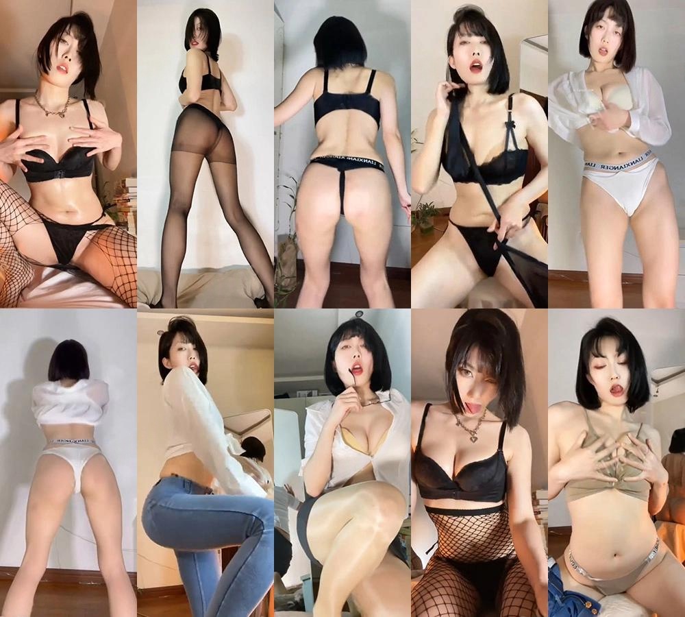 抖音极品舞蹈老师紫月付费定制跳舞情去