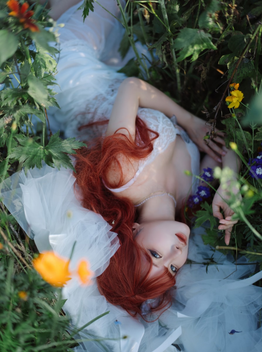 蠢沫沫#花丛婚纱--佳人作品！