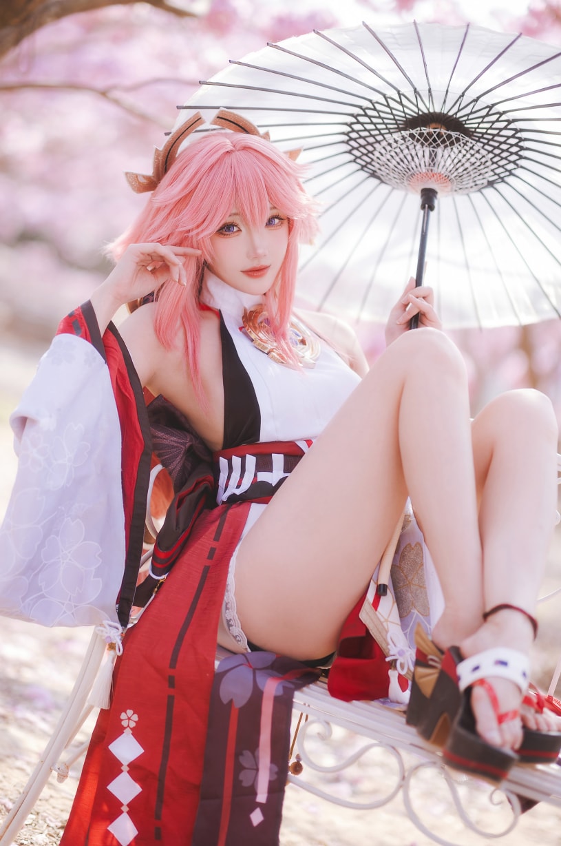 瓜希酱#原神 八重神子--绝美作品！