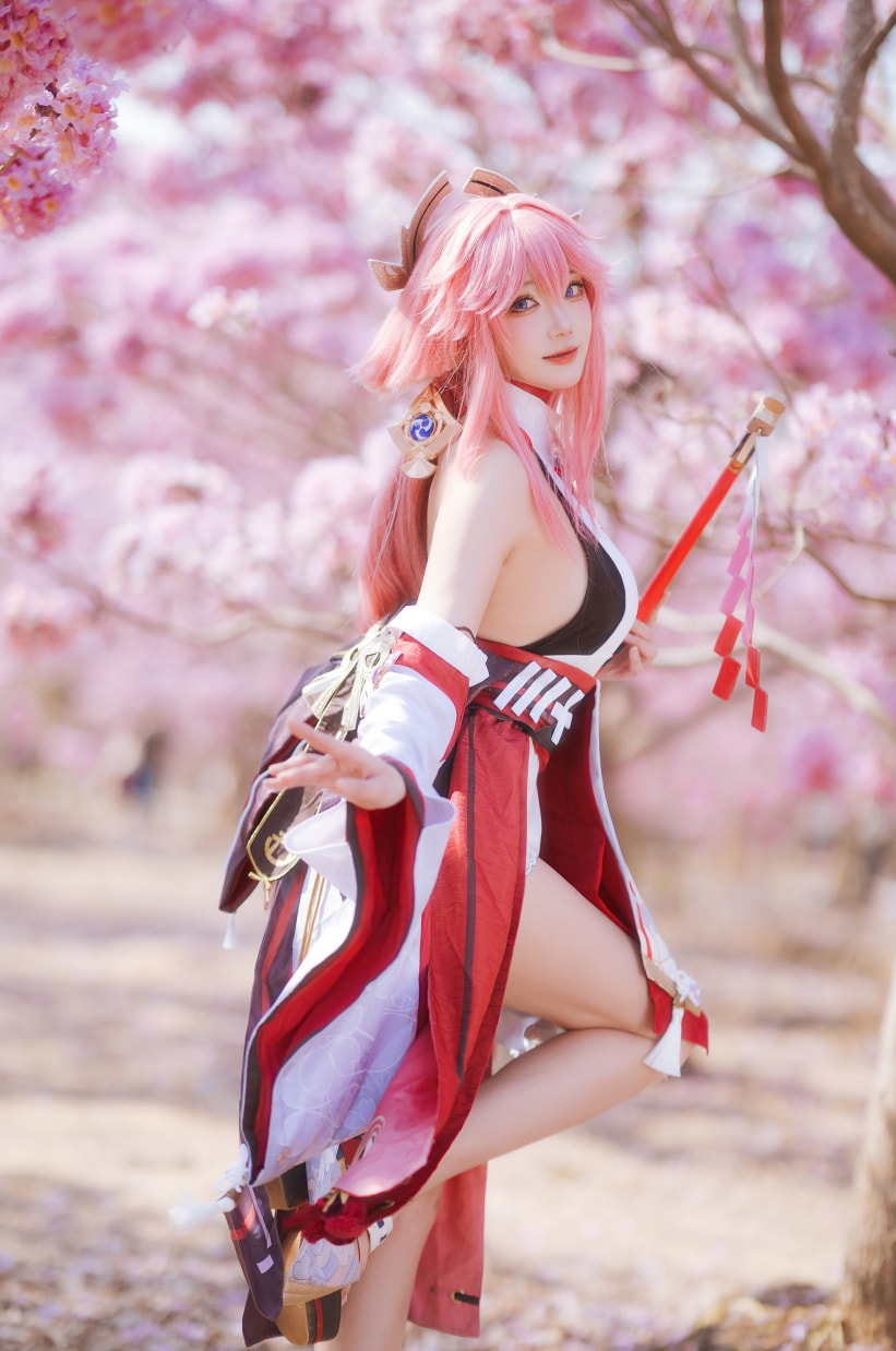 瓜希酱#原神 八重神子--绝美作品！