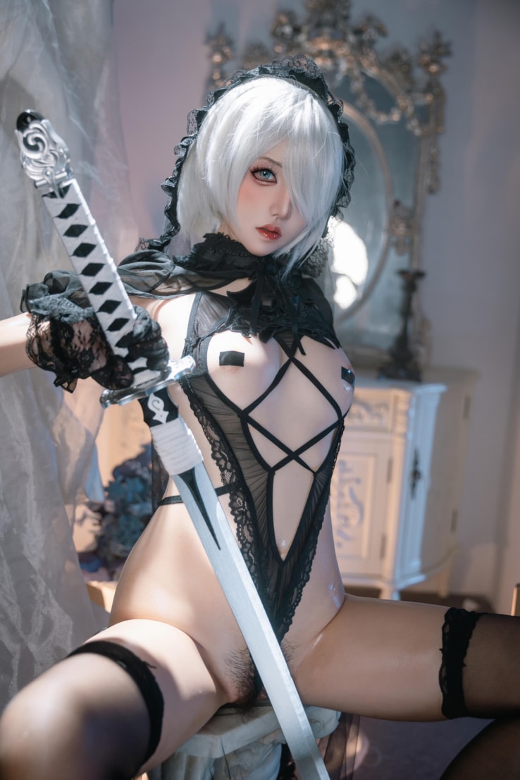 阿薰kaOr – 尼尔·机械纪元-2B黑花嫁--精品分享！