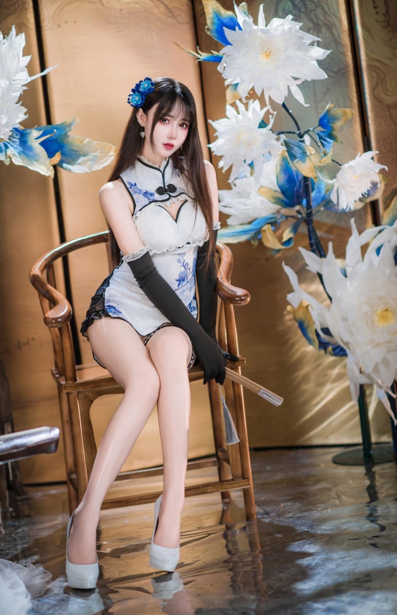 羽生三未 –#艳娘幻梦谭 瓶儿 青花瓷旗袍--优质推荐! 羽生三未 –#艳娘幻梦谭 瓶儿 青花瓷旗袍--优质推荐!