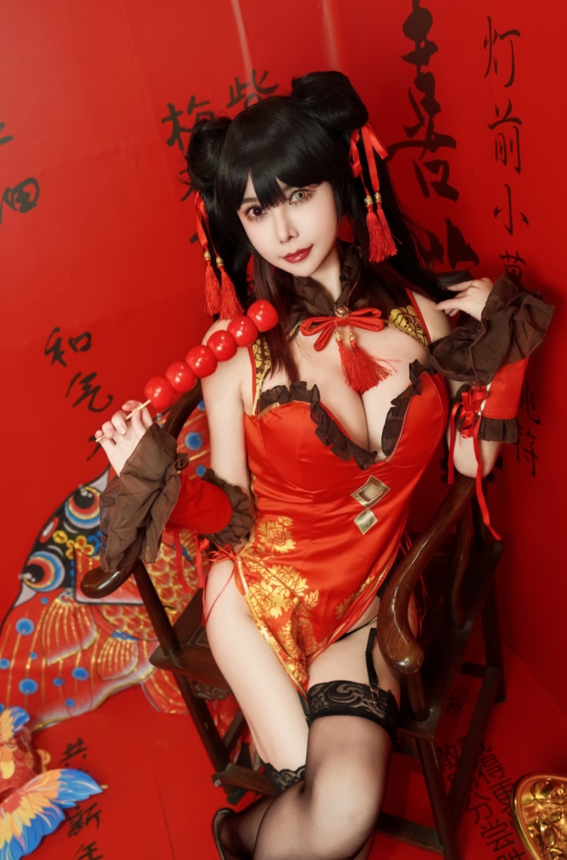 亚马逊鲶鱼 –#时崎狂三 旗袍--优质推荐！