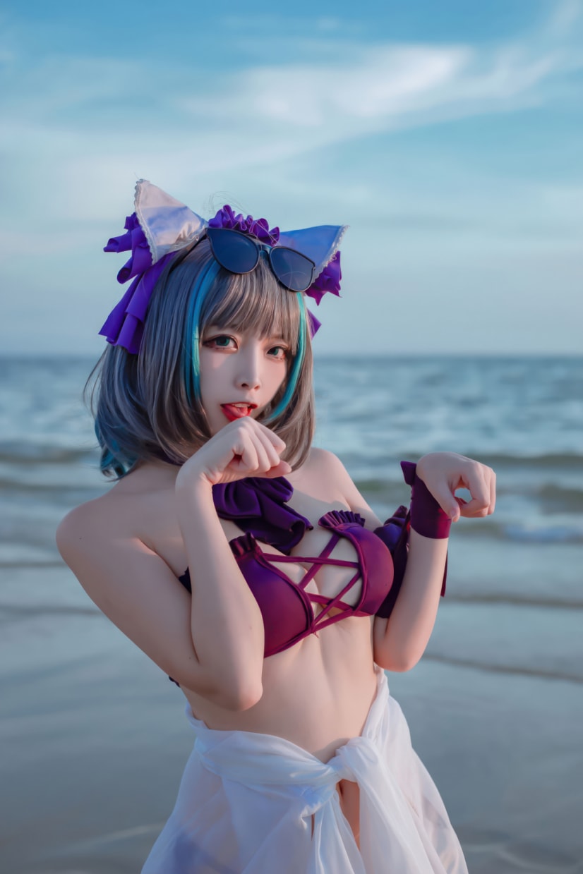 二佐Nisa –#碧蓝航线-柴郡泳装--精美作品! 二佐Nisa –#碧蓝航线-柴郡泳装--精美作品!