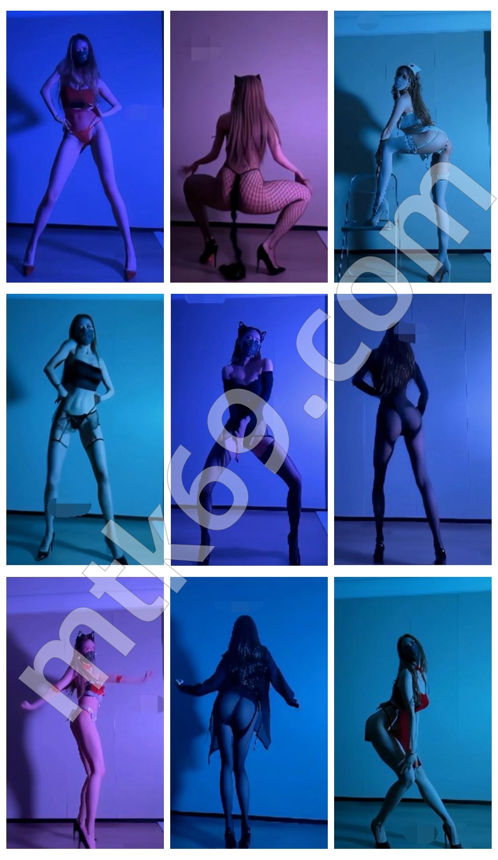 抖音爱跳舞的小野猫 大尺度节奏骚舞 [55V/906MB]