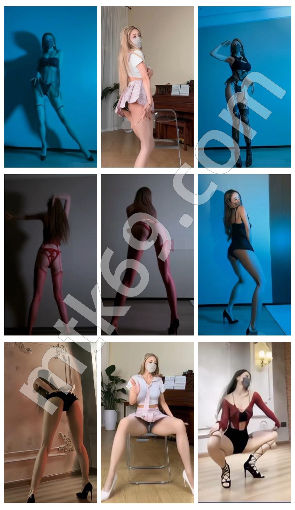 抖音爱跳舞的小野猫 140万粉 大尺度节奏骚舞  [51V/854MB]