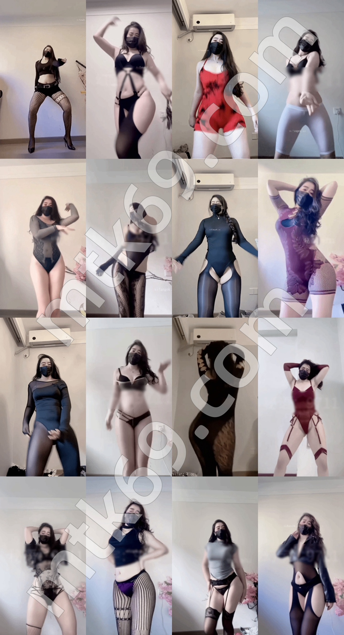 抖音50W大主播 徐小闹 圈子福利骚舞 动感节拍肉肉性感摇 [53V/823MB]