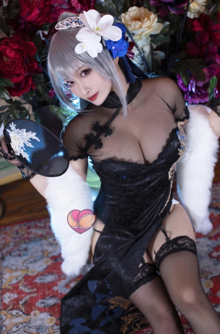 洛璃LoLiSAMA#碧蓝航线 路易九世旗袍--优质资源分享！