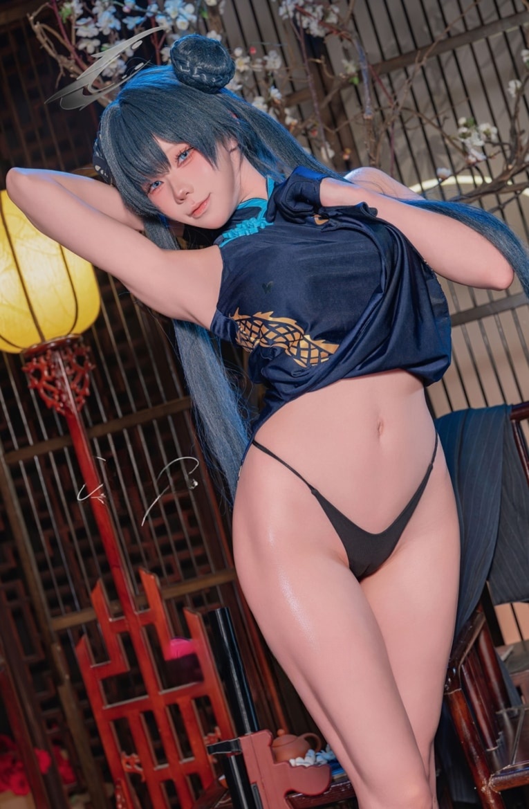 咬一口兔娘#2026年4月作品『碧蓝档案龙华妃咲』--爆料分享！