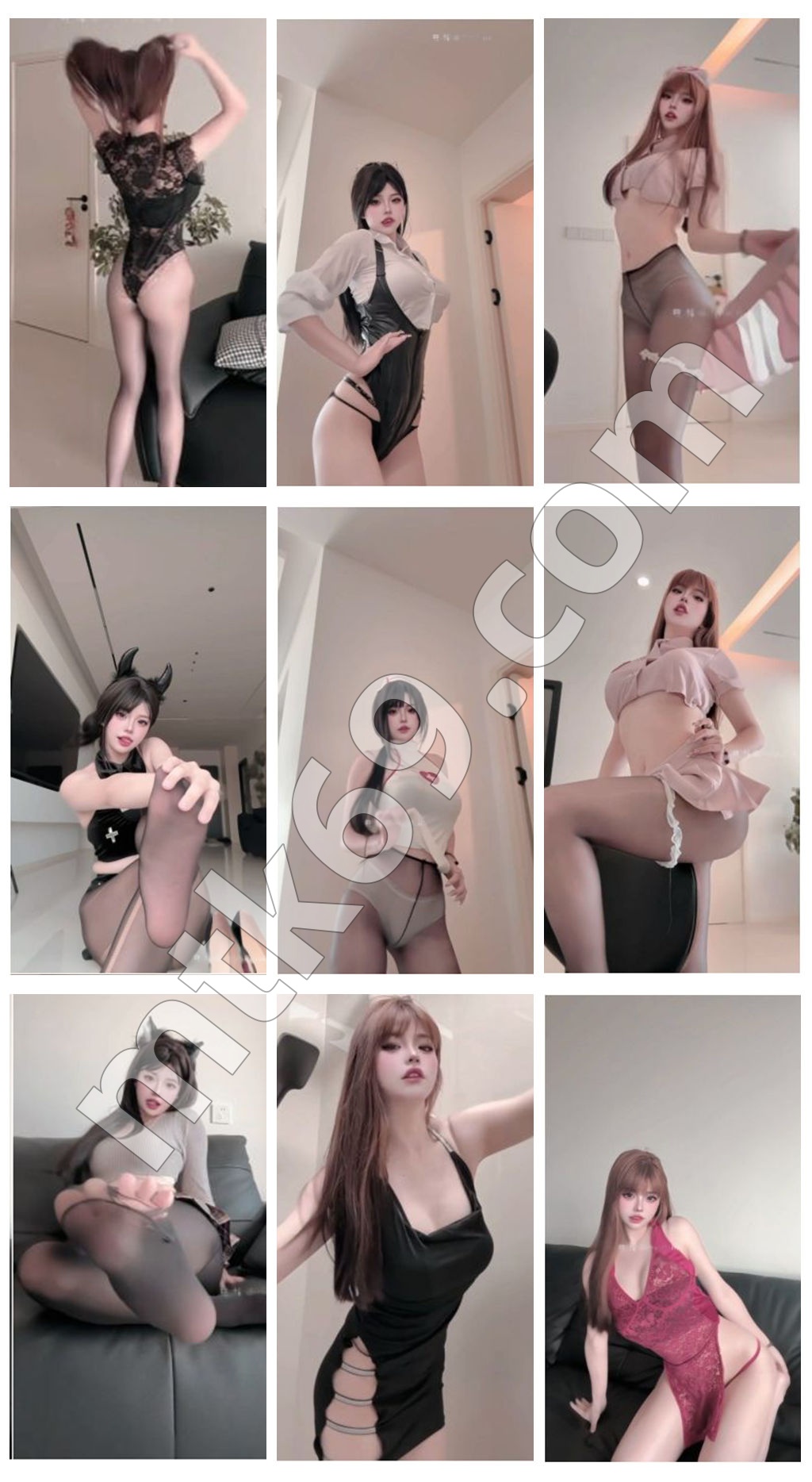 抖音空芯秞七 100万粉 无内 性感丁字等大尺度骚舞 [10V/769MB]