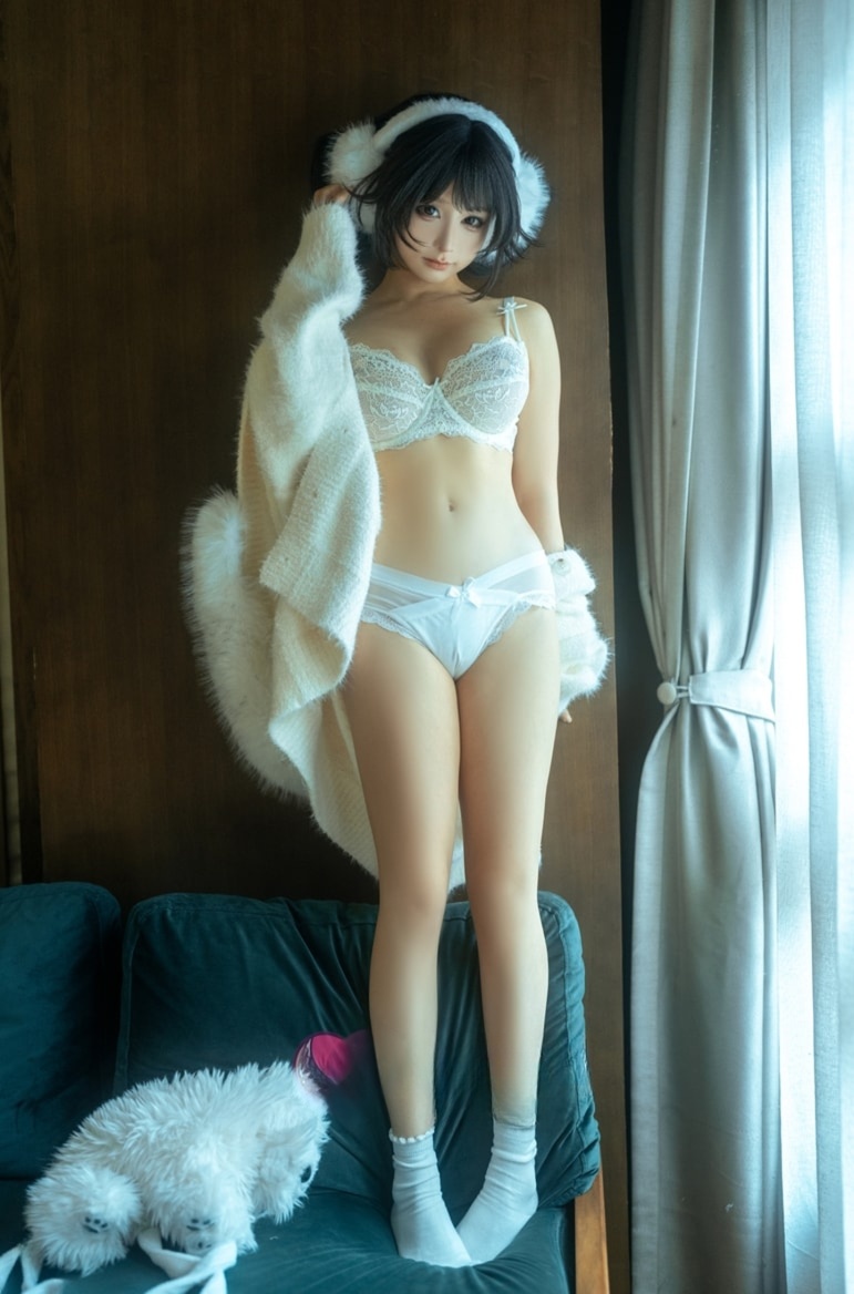 蠢沫沫#白毛衣--绝美精品！