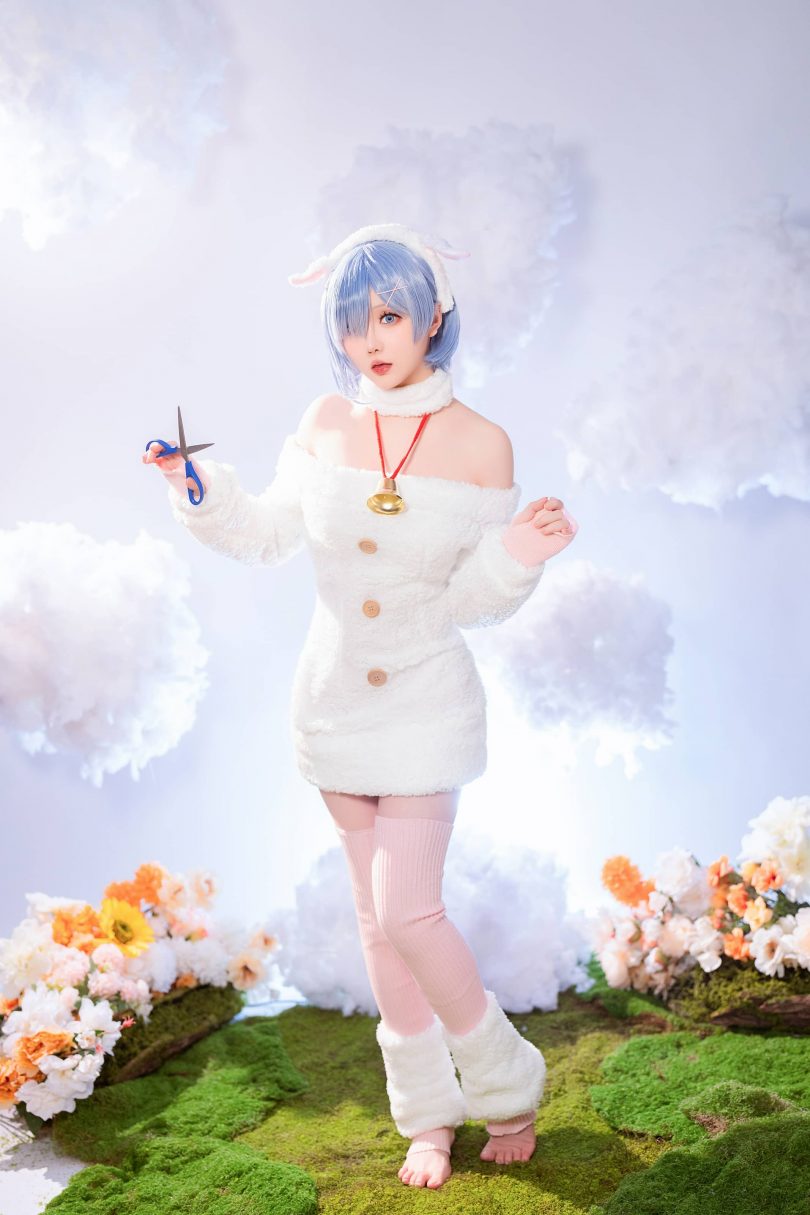 星之迟迟·蕾姆COS:带你体验圣诞绵羊的甜美和温暖 星之迟迟·蕾姆COS:带你体验圣诞绵羊的甜美和温暖