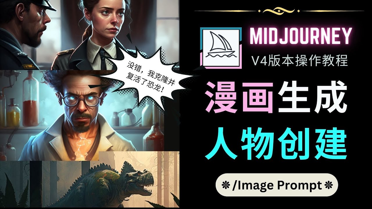 Midjourney V4版本操作教程:2个简单参数,完成漫画生成,人物创建9525 作者:福缘创业网 帖子ID:98669 Midjourney V4版本操作教程:2个简单参数,完成漫画生成,人物创建9525 作者:福缘创业网 帖子ID:98669