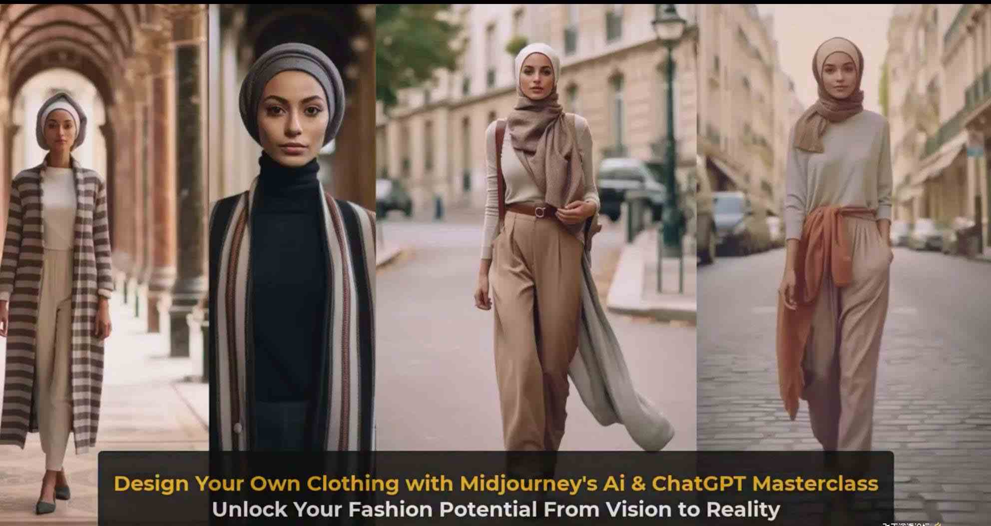 利用 Midjourneys Ai 人工智能设计自己的服装AI大师班-10节课-中英字幕8537 作者:福缘创业网 帖子ID:106473 