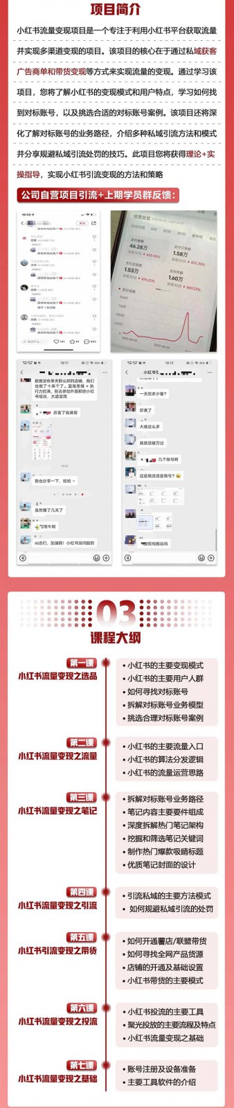 小红书流量·变现陪跑营（第8期）：私域获客广告商单和带货变现 月入10w+7983 作者:福缘创业网 帖子ID:102788 