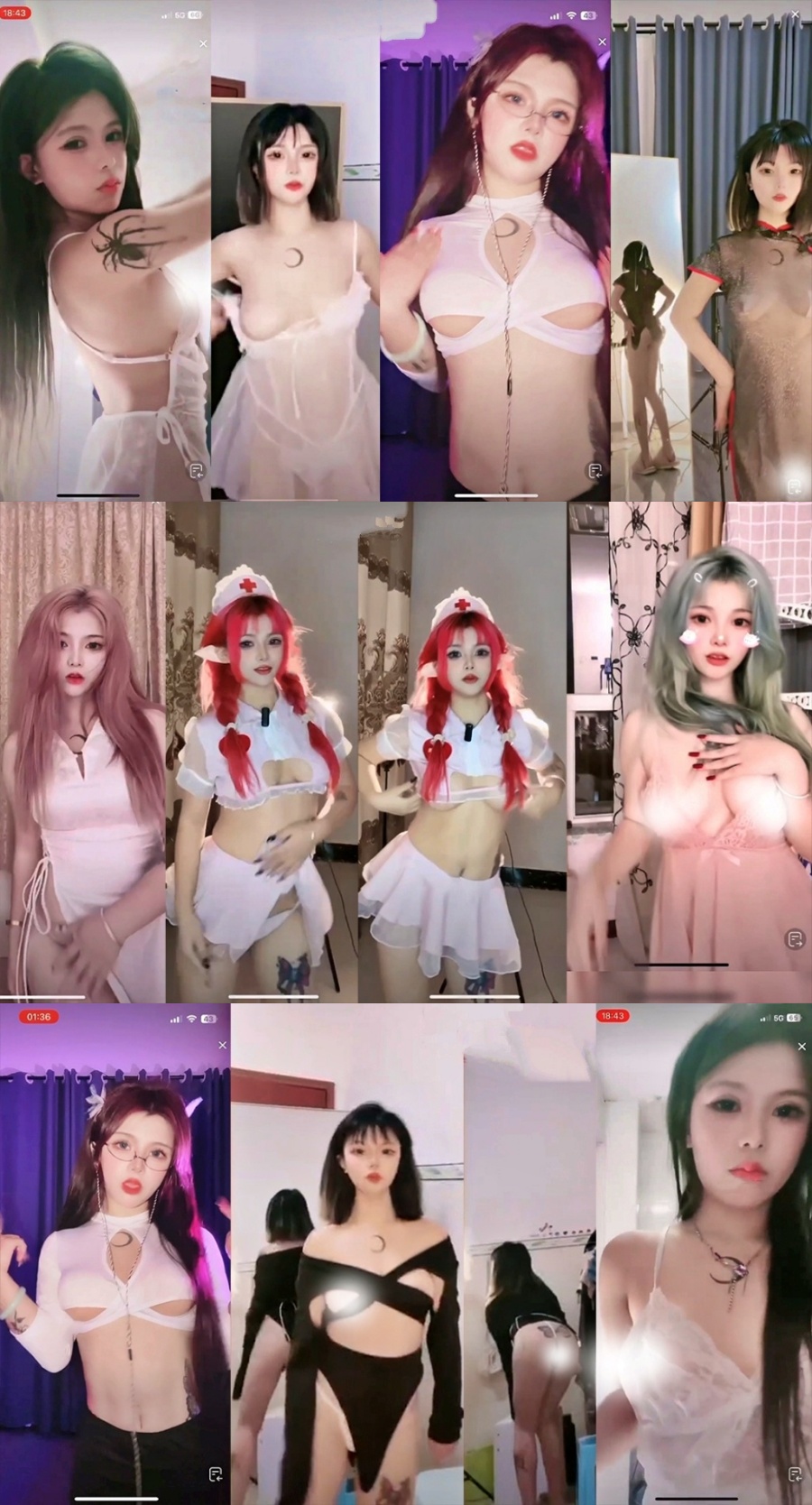 【抖音主播】 前妻 直播大尺度走光整活跳舞 丁字巨乳 半球抖抖抖!(11V3.8G27分)-7zwu跳舞视频下载