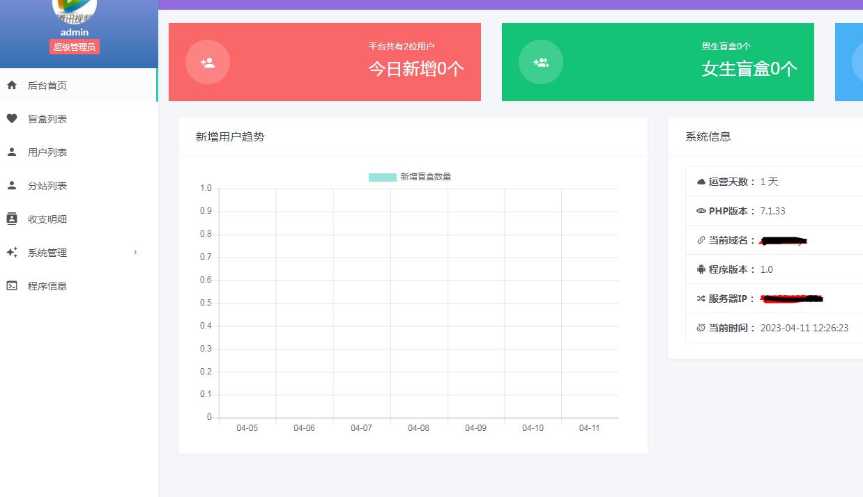 一元盲盒交友源码/脱单盲盒源码/交友盲盒/恋爱盲盒【源码+视频教程】2021 作者:福缘创业网 帖子ID:99459 