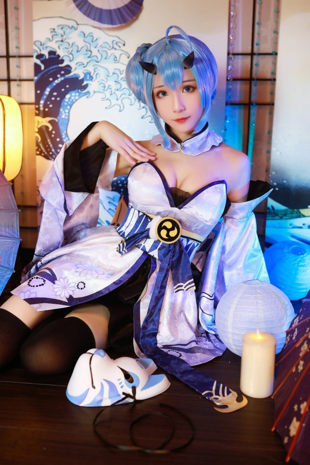 Tomoyo酱《碧蓝航线》柏COS:穿越时空的幻梦樱花之舞 Tomoyo酱《碧蓝航线》柏COS:穿越时空的幻梦樱花之舞