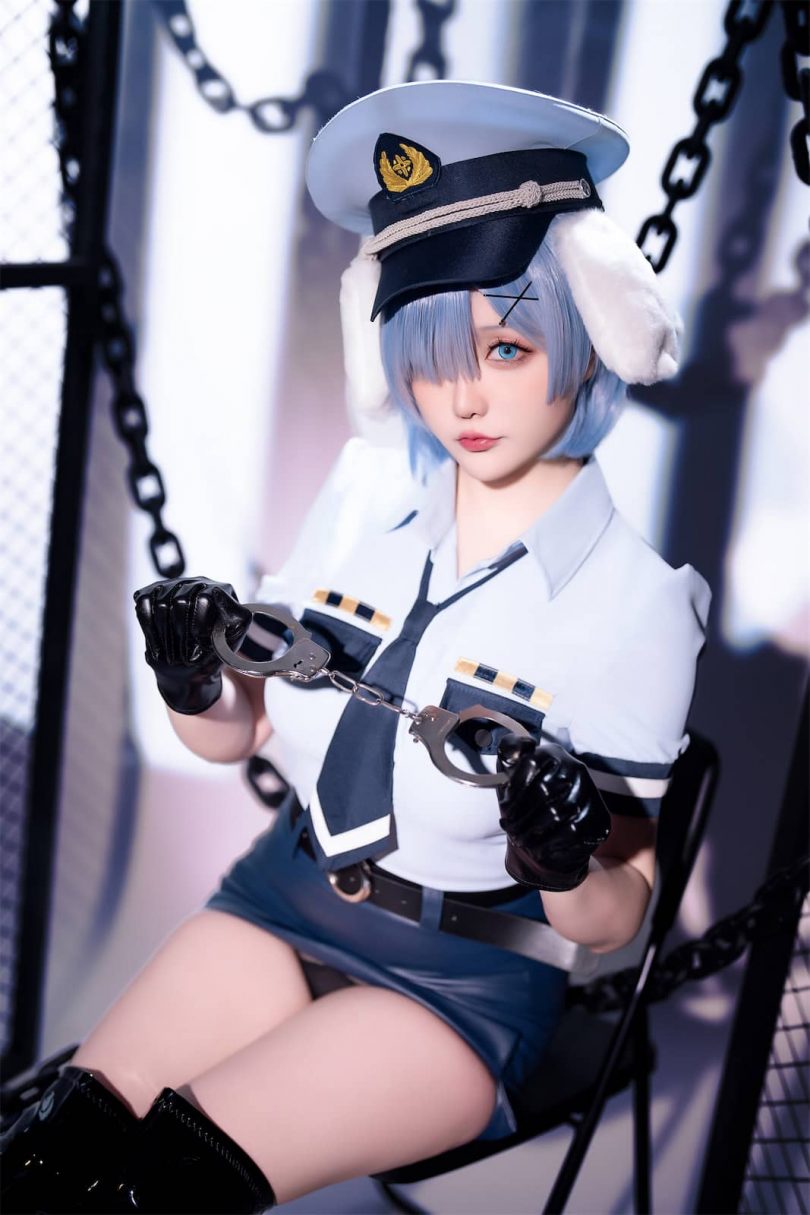 蕾姆的新姿态:探秘星之迟迟的狗耳警官COSPLAY风采 蕾姆的新姿态:探秘星之迟迟的狗耳警官COSPLAY风采