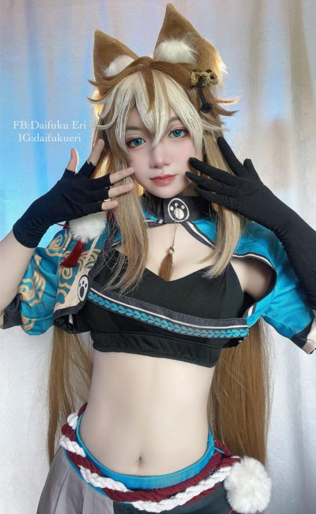 泰国coser Daifuku_Eri在《原神》化身俏皮可爱的“女版”五郎 泰国coser Daifuku_Eri在《原神》化身俏皮可爱的“女版”五郎