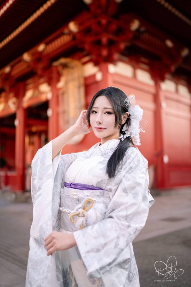 雨波_HaneAme新春COS特辑:寺庙探秘银白色和服下的魅力 雨波_HaneAme新春COS特辑:寺庙探秘银白色和服下的魅力