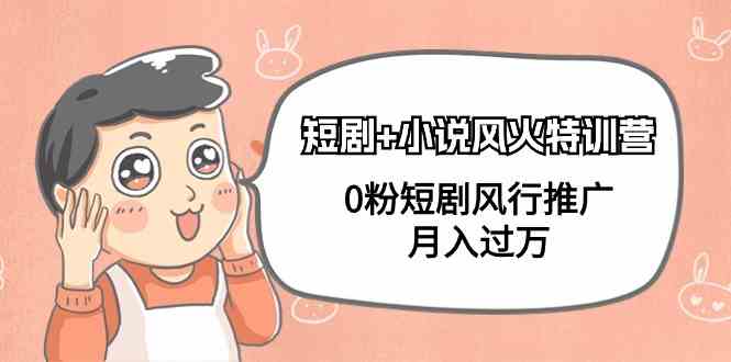 小说+短剧风火特训营，0粉短剧小说风行推广，实现月入过万3289 作者:福缘创业网 帖子ID:107564 