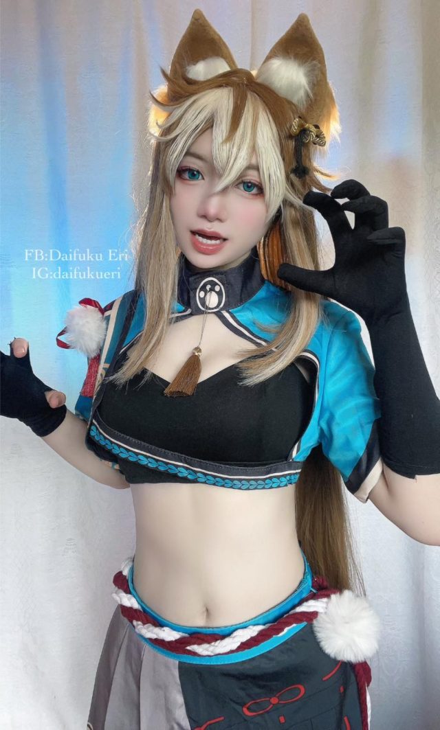 泰国coser Daifuku_Eri在《原神》化身俏皮可爱的“女版”五郎 泰国coser Daifuku_Eri在《原神》化身俏皮可爱的“女版”五郎