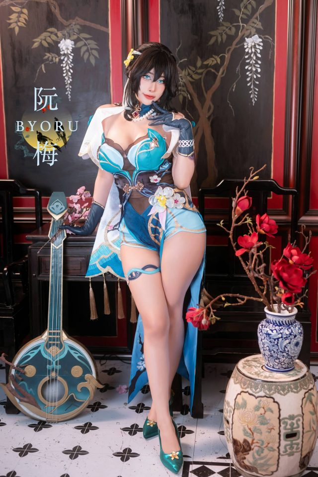 Byoru以大胆的cosplay风格诠释“崩坏星穹铁道”角色阮·梅 Byoru以大胆的cosplay风格诠释“崩坏星穹铁道”角色阮·梅