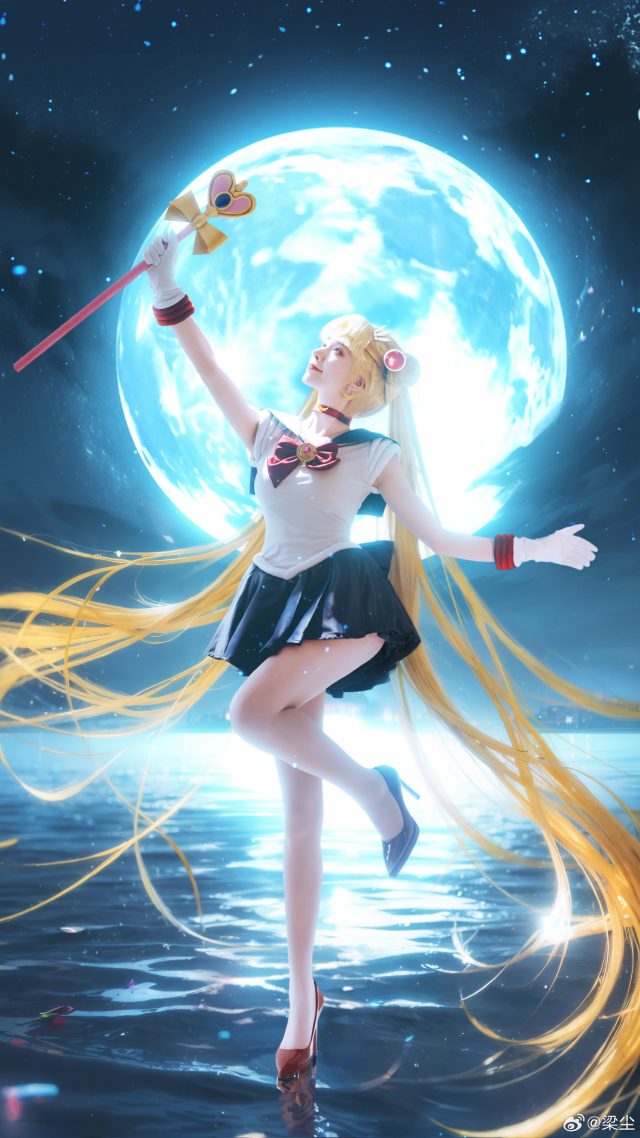 梁尘cos《美少女战士》月野兔,再现神级现实版月亮女神 梁尘cos《美少女战士》月野兔,再现神级现实版月亮女神